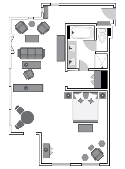 Robinson Suite Floor Plan