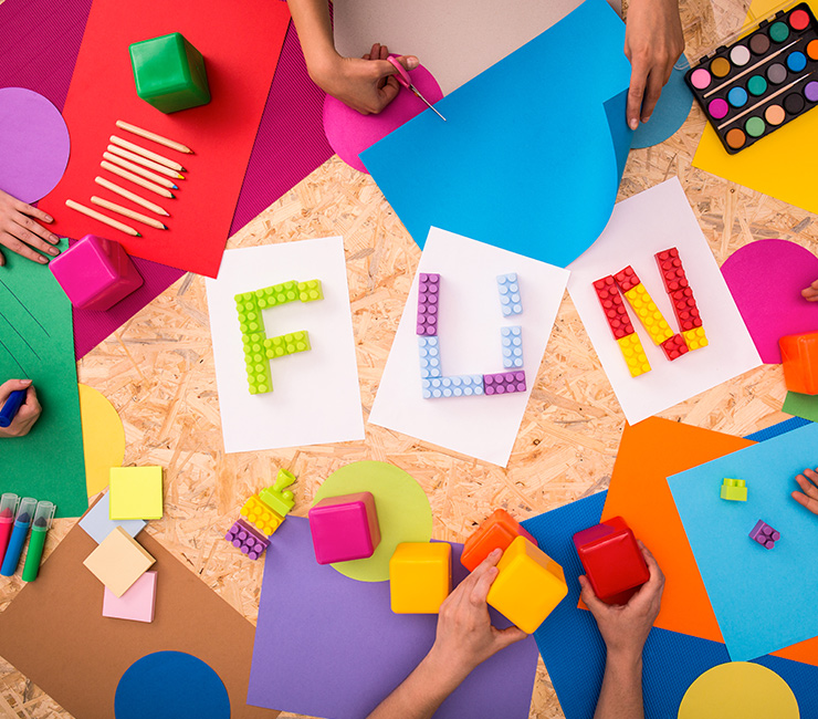Kids arts & crafts session at the Lodge at Torrey Pines in La Jolla